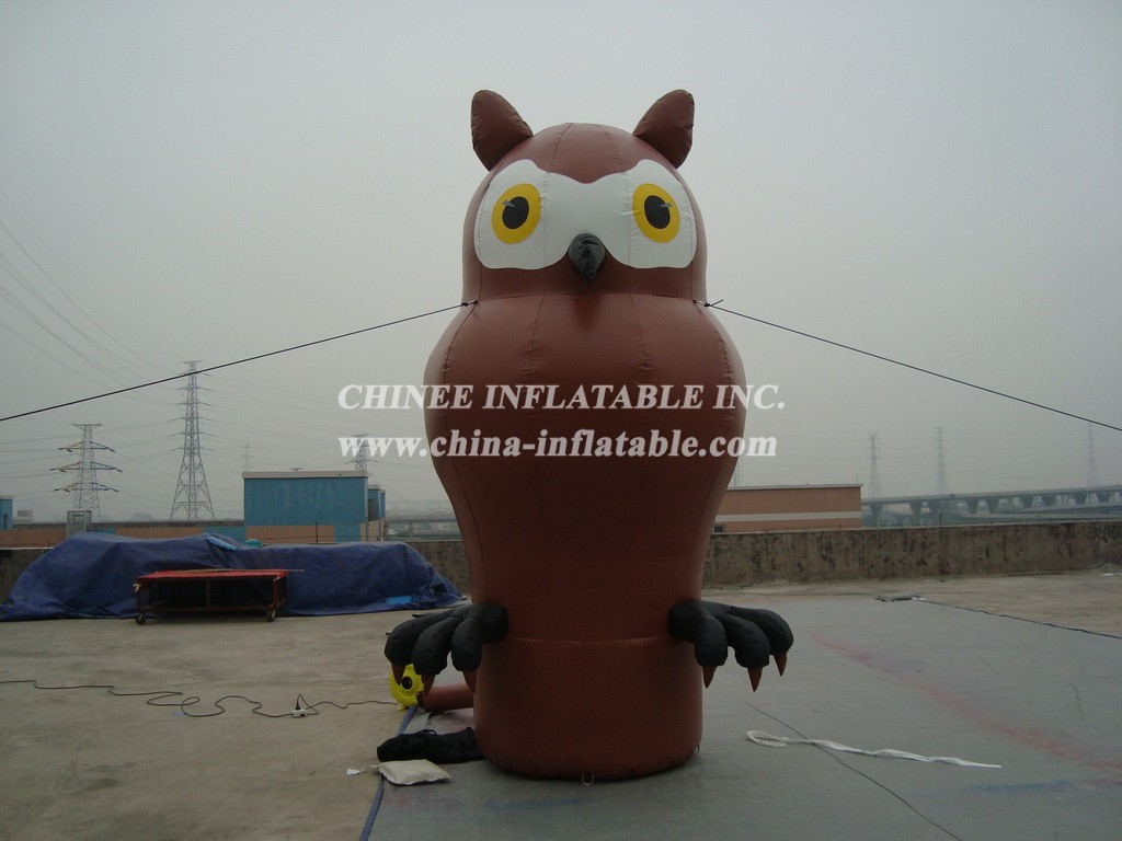 Cartoon1-744 Jungle Theme Owl Inflatable Cartoons