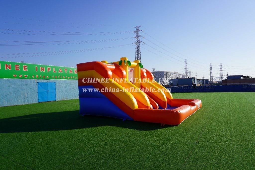 T6-243 Inflatable Water Slide With Pool