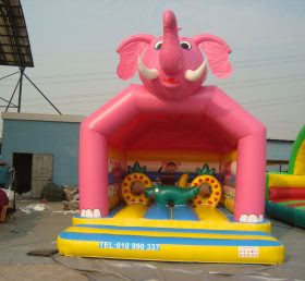 T2-2532 Pink Elephant Inflatable Bouncer