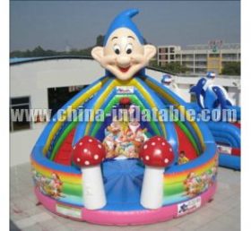 T8-1313 Dwarfs Inflatable Slide