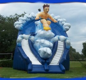 T8-388 The Man In The Surf Inflatable Slide