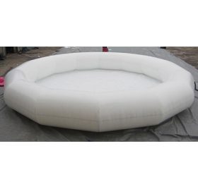 Pool2-504 White Round Inflatable Water Pools