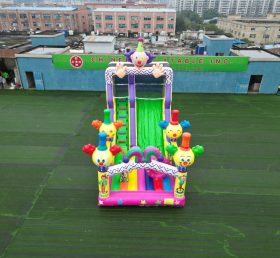 T8-1495 Happy Clown Inflatable Dry Obstacle Inflatable Slide