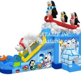 T2-3327 Penguin Bouncy Castle