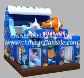 T8-1441 Undersea World Bouncy House Inflatable Slide For Kids
