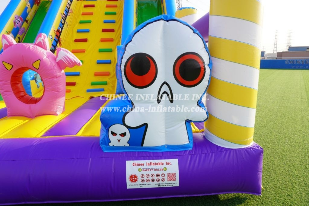 T8-1523 Spooky Ghost Slide Halloween Slide