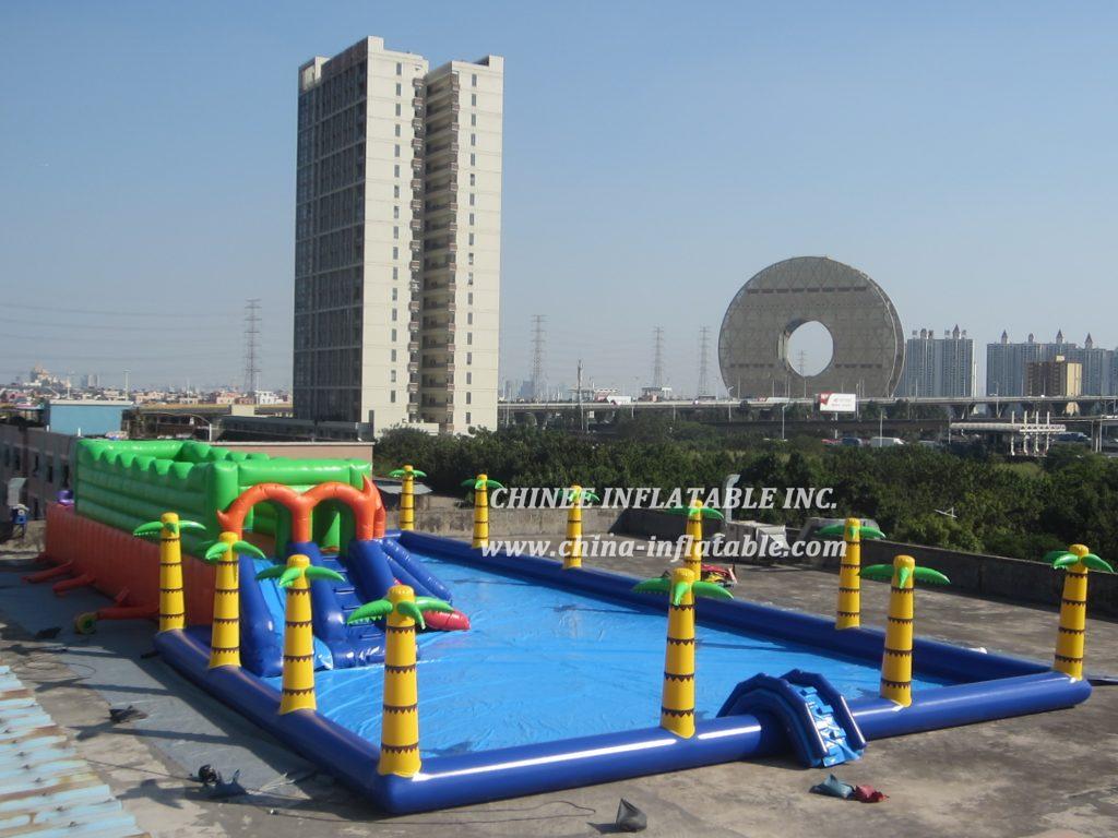Pool3-001 Jungle Theme Inflatable Pool
