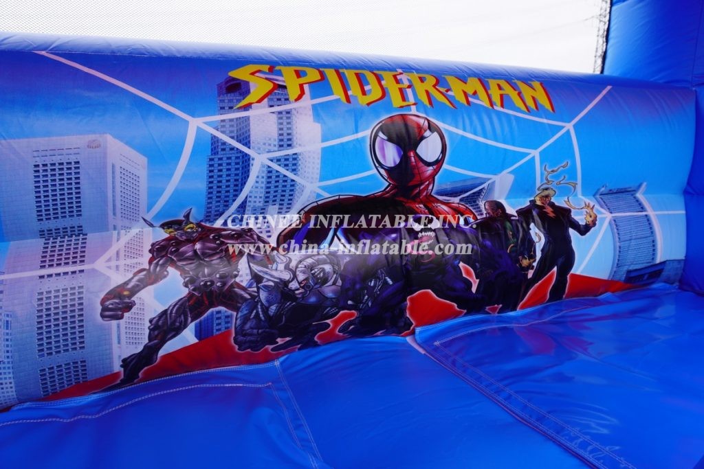 T8-3803 Spider-Man Superhero Inflatable Slide