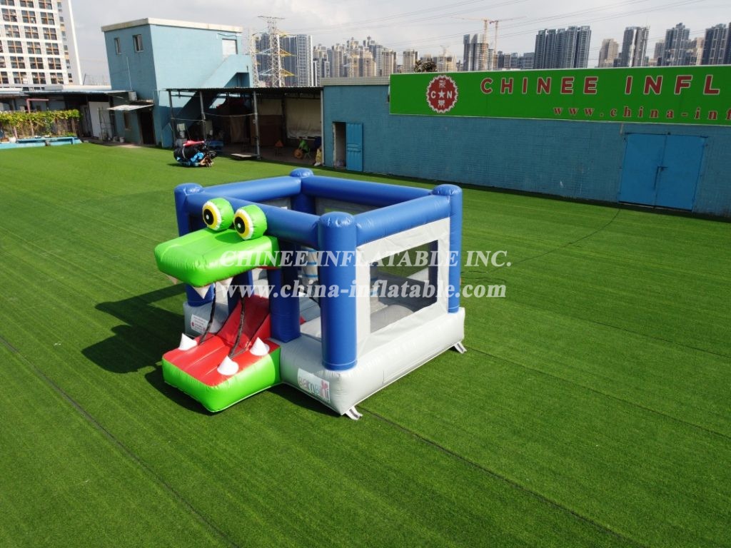 T2-3503B Kids Inflatable Bouncer Combo Crocodile Alligator Theme Combo
