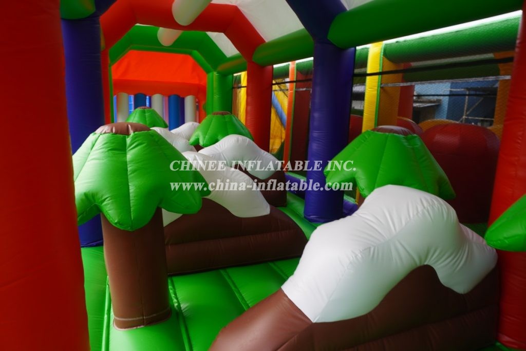 CR1-015 80M Inflatable Obstacle Course Challenge Run