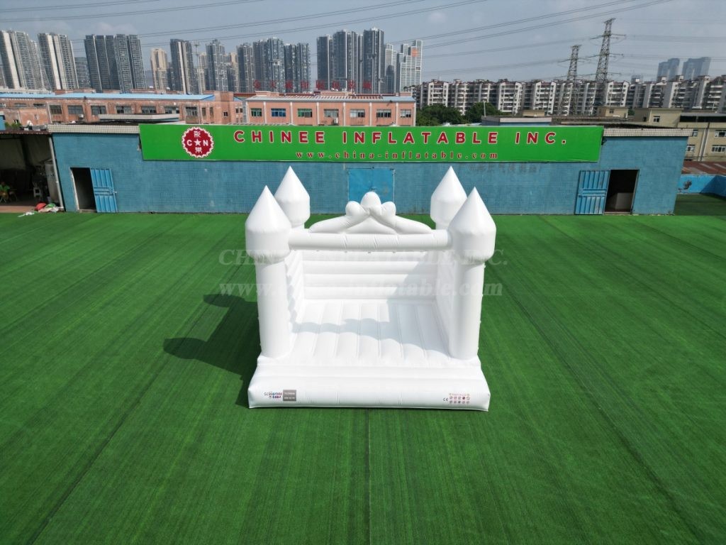 T2-3555 White Wedding Bouncy Castle