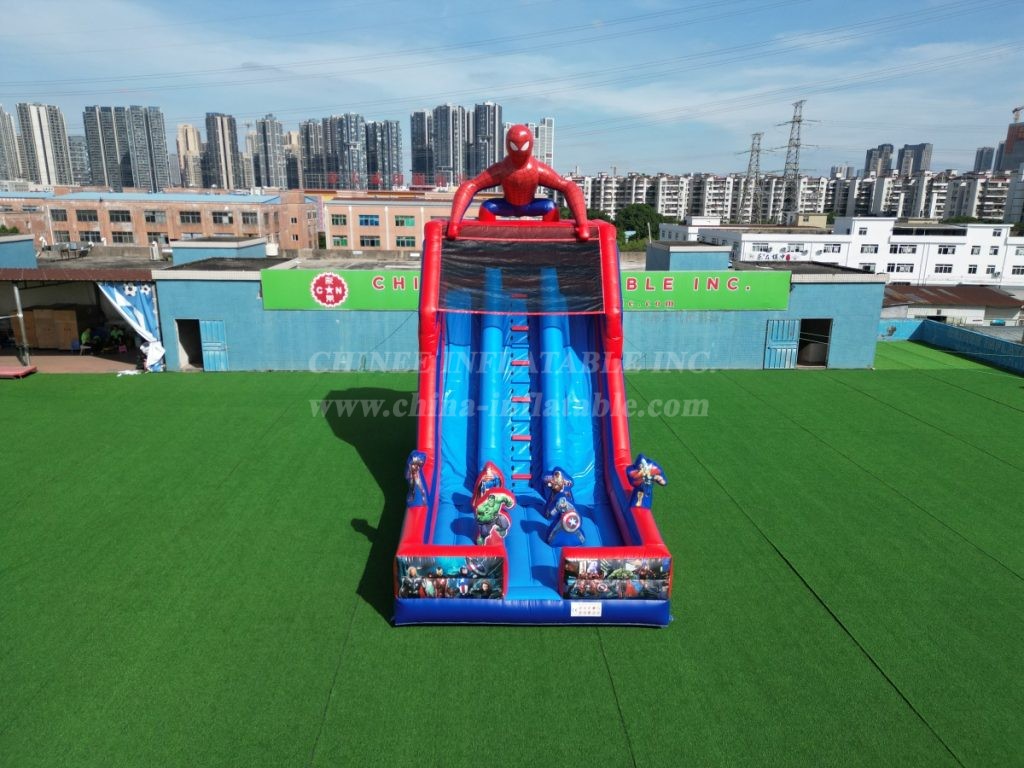 T8-4281 Spider-Man Theme Inflatable Slide