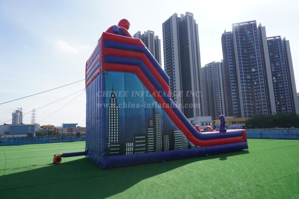 T8-4281 Spider-Man Theme Inflatable Slide