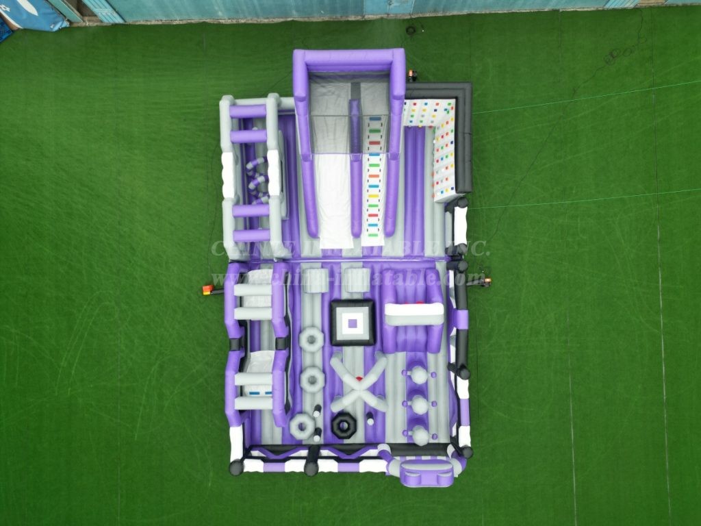 GF2-118 Commercial Inflatable Park with Slide & Climbing Wall