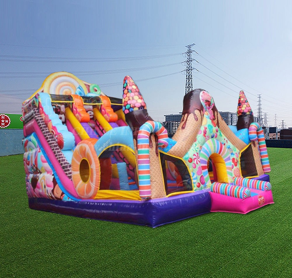 T8-4523 Candy Inflatable Dry Slide