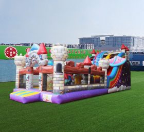 T8-4531 Dragon Castle Inflatable Dry Slide