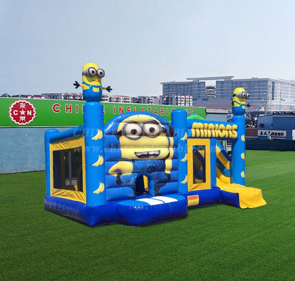 T2-7054 Minions Bouncy Castle with Slide