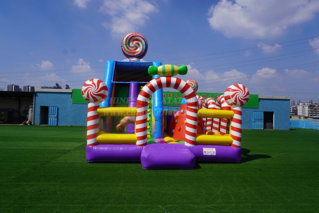 T6-3560C Candy Bouncy Castle With Slide