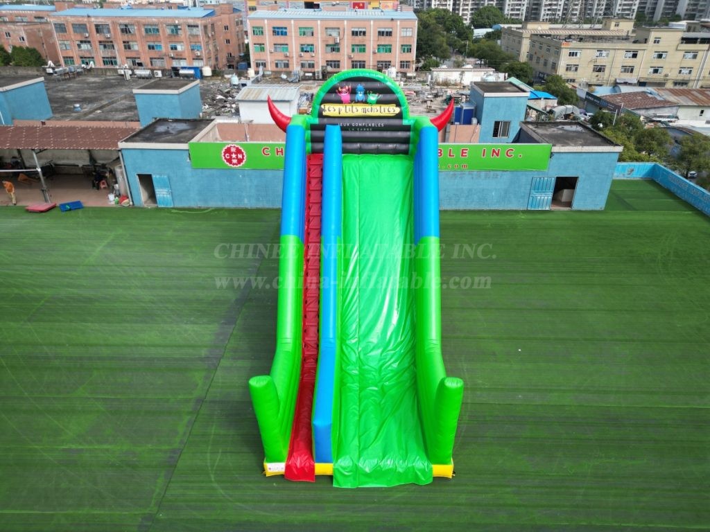 T8-1416B Devil Themed Inflatable Slide