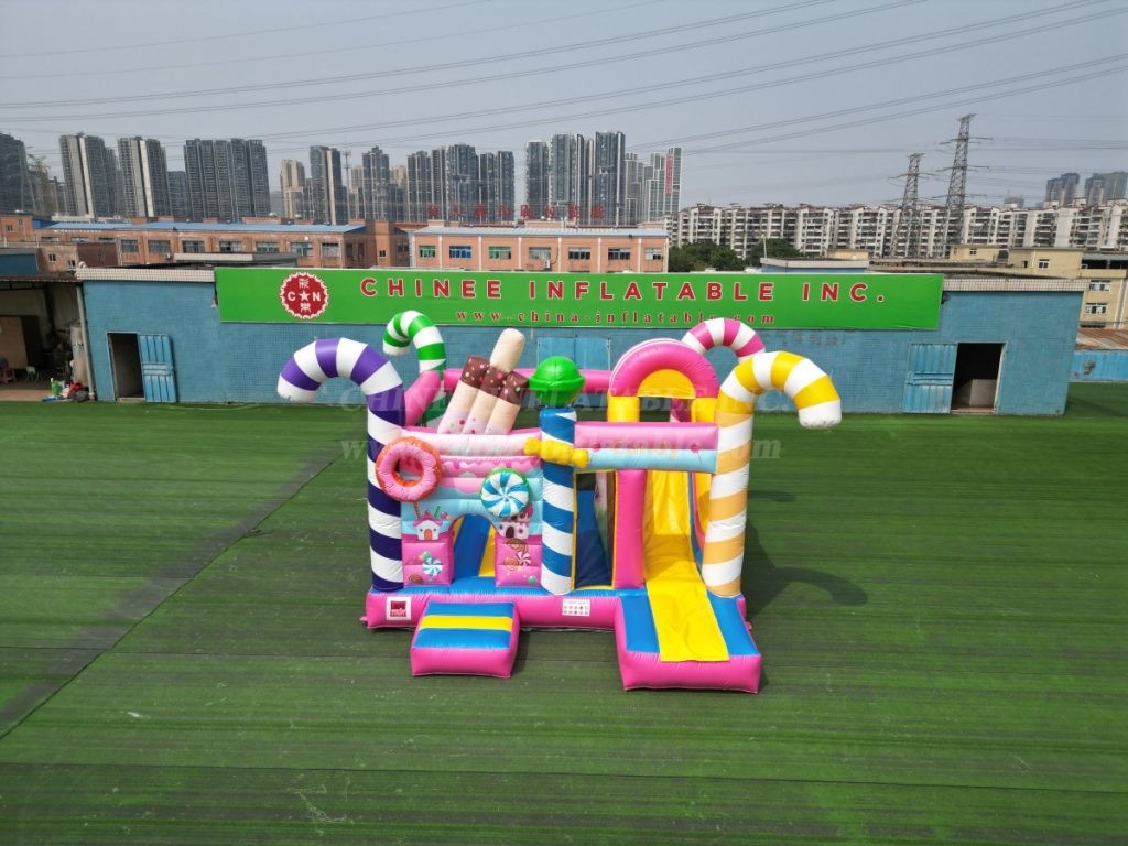 T2-8110 Candy World Theme Bouncy Castle