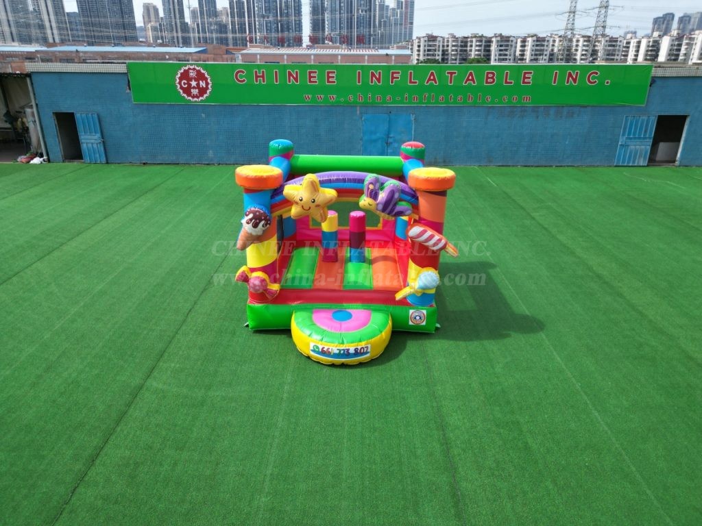 T2-4565C Rainbow Candy Party Inflatable Bounce House