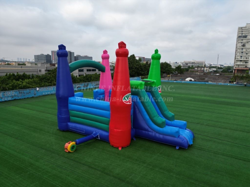 T2-8200 bottle shaped inflatable bounce house