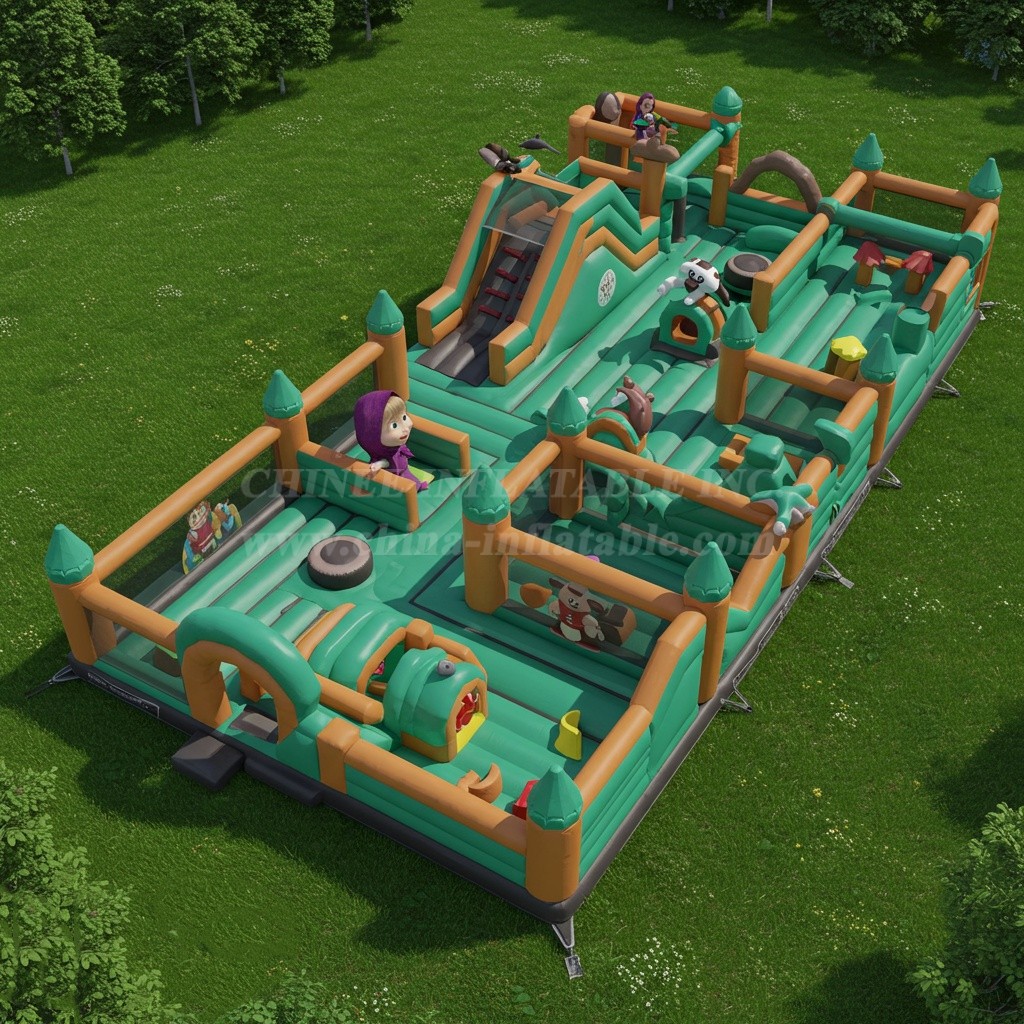 GF2-222 masha and the bear Inflatable Park