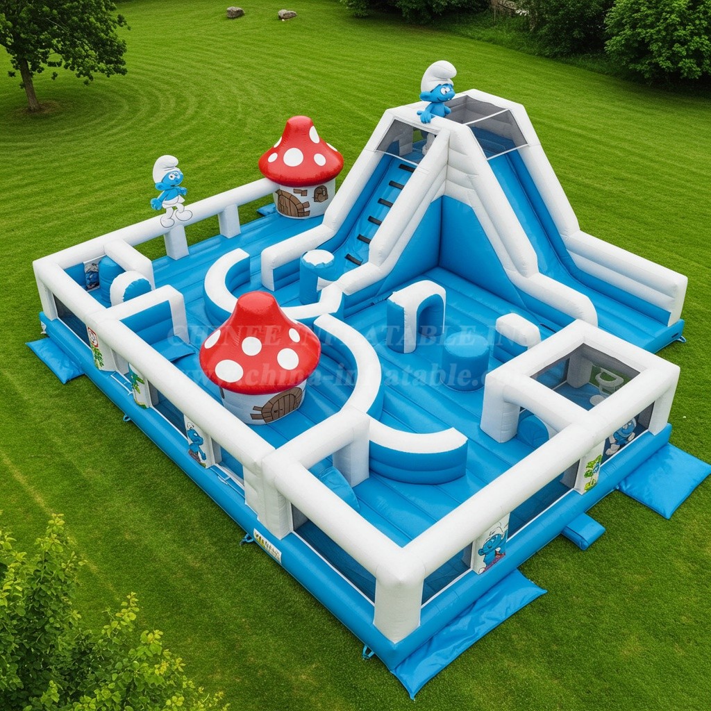GF2-251 The Smurfs Inflatable Park
