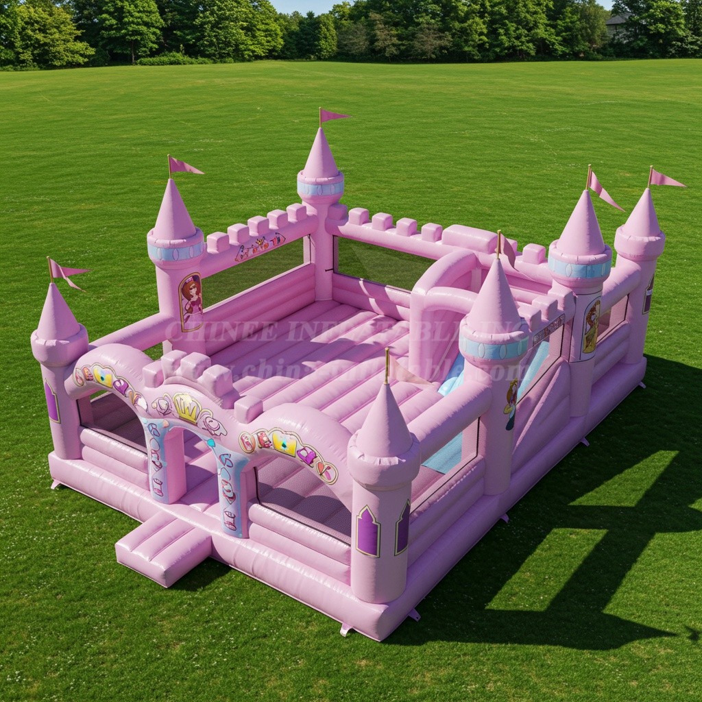 T2-8373 Princess Parties Inflatable Castles
