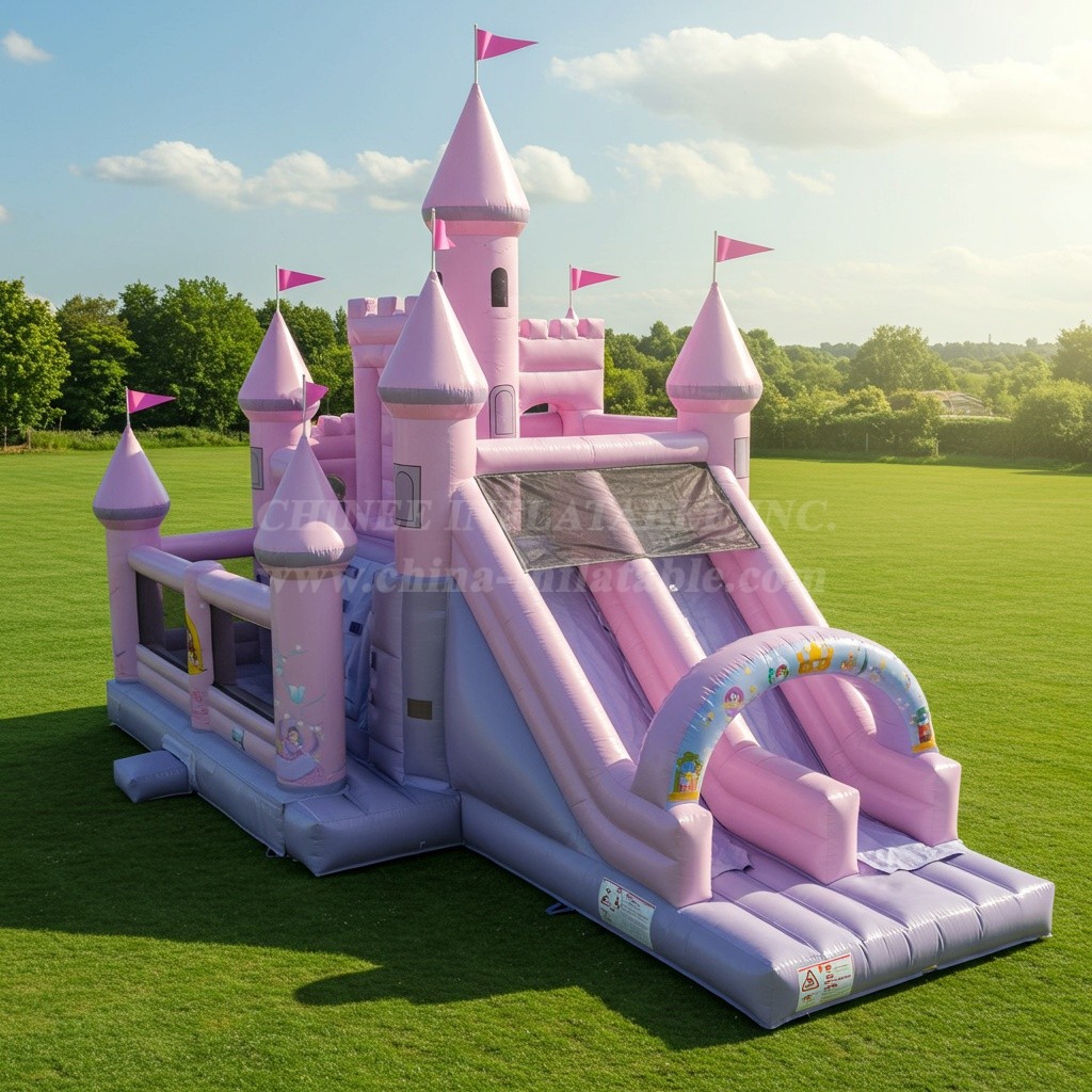 T2-8391 Princess Parties Inflatable Castles