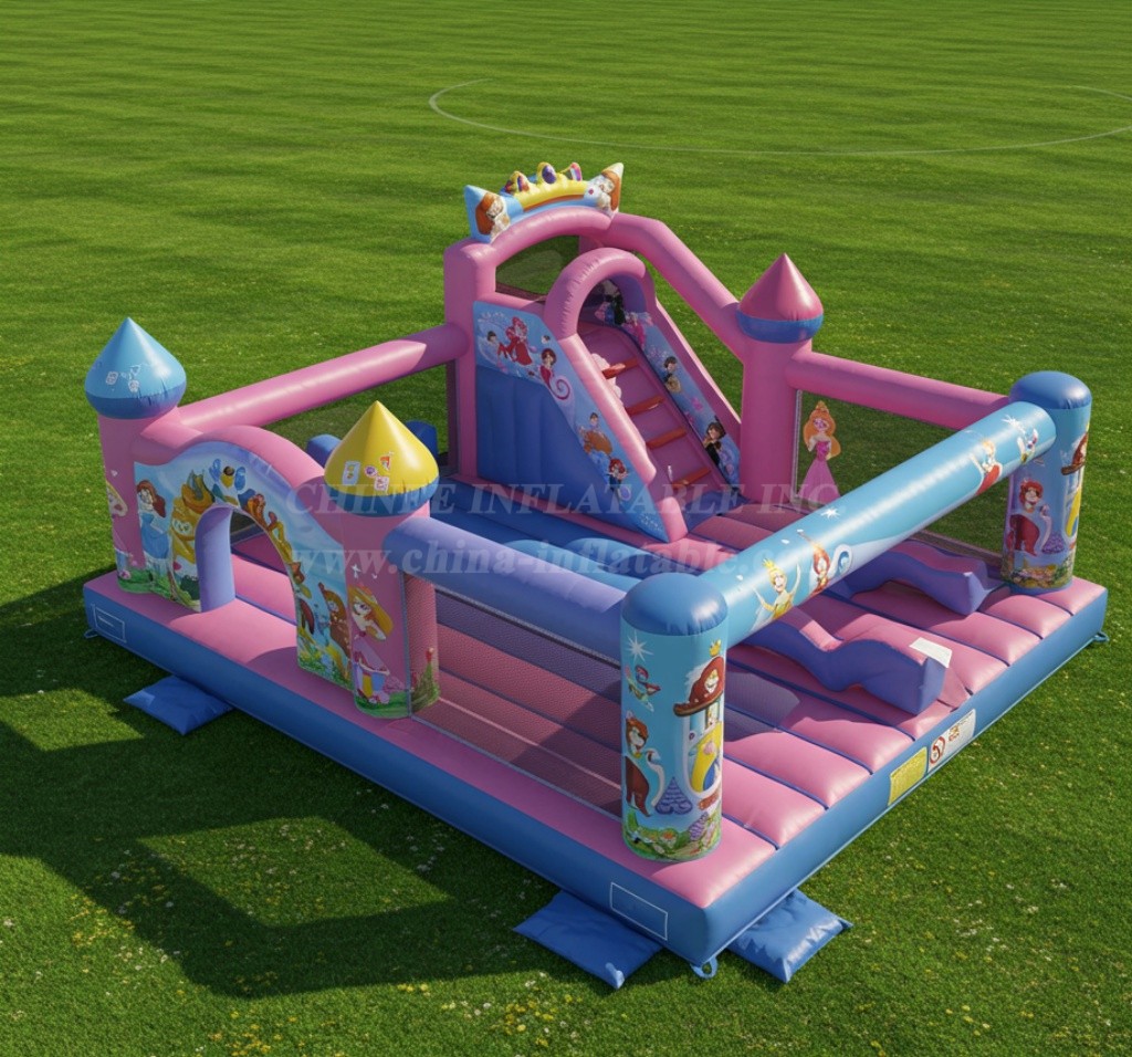 T2-8392 Princess Parties Inflatable Castles