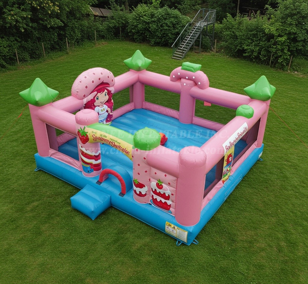 T2-8419 Strawberry Shortcake Inflatable Bouncer