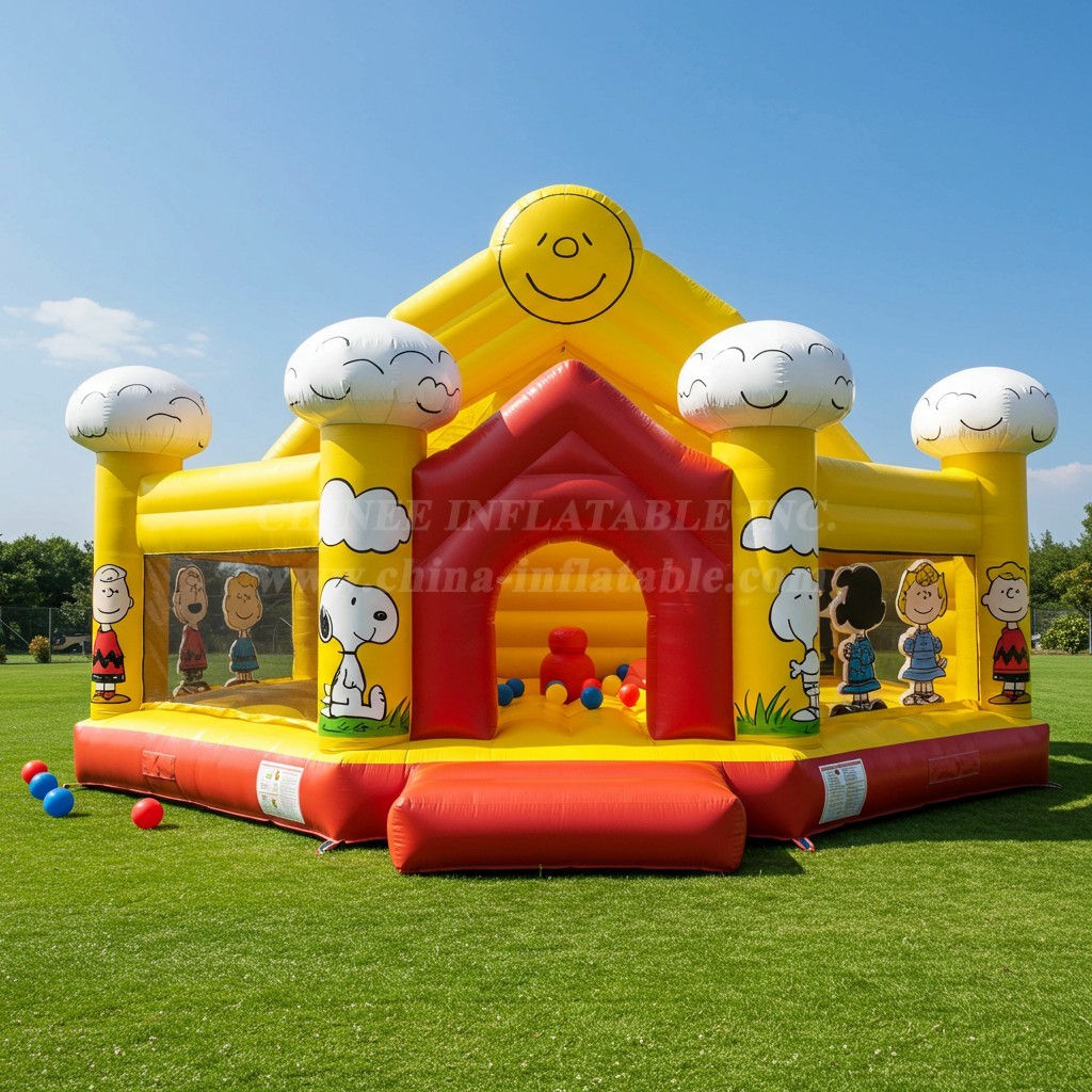 T2-8563 Snoopy Inflatable Bouncer