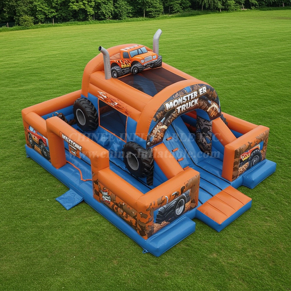 T6-6050 monster trucks inflatable funcity