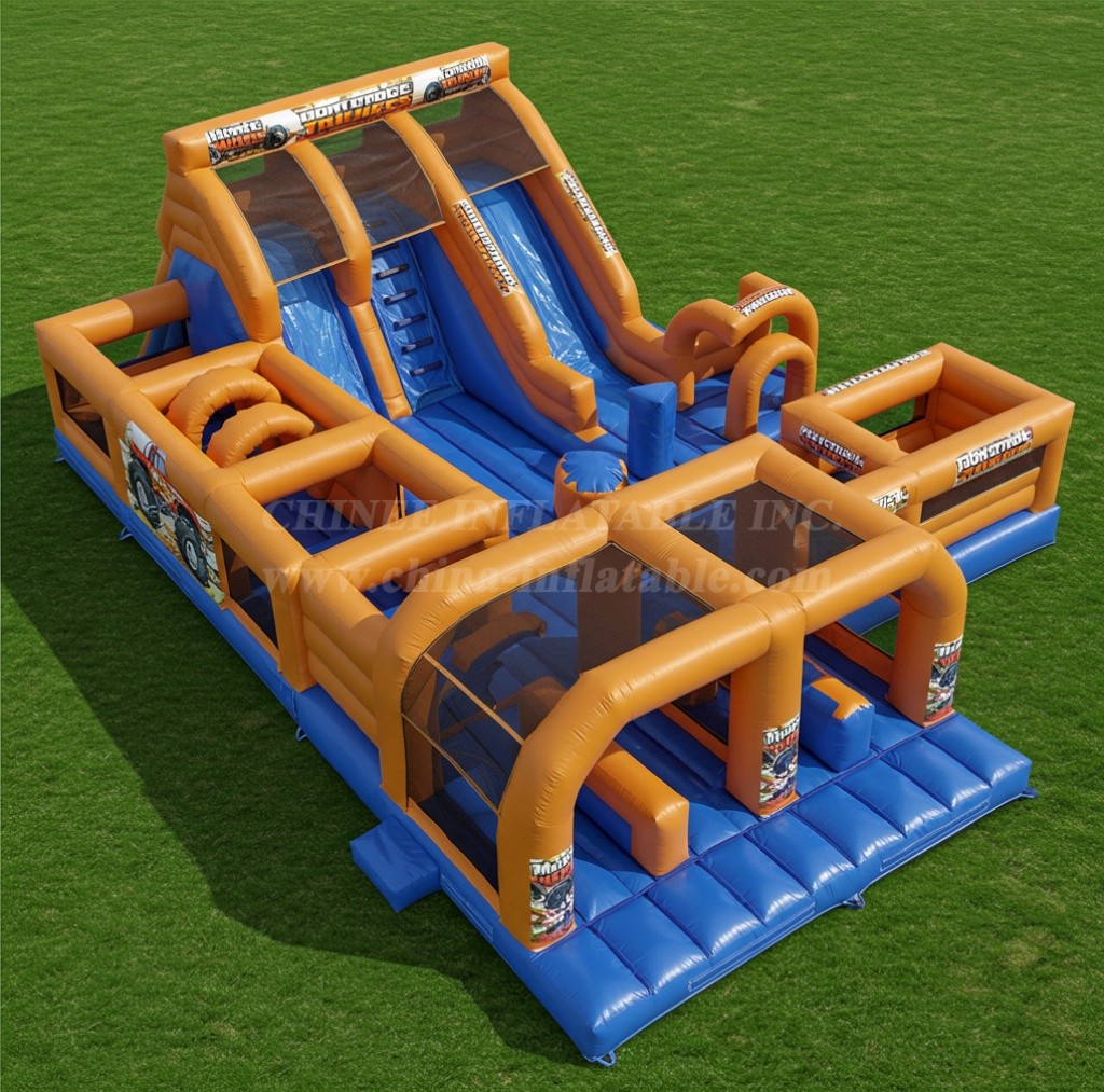 T6-6052 monster trucks inflatable funcity