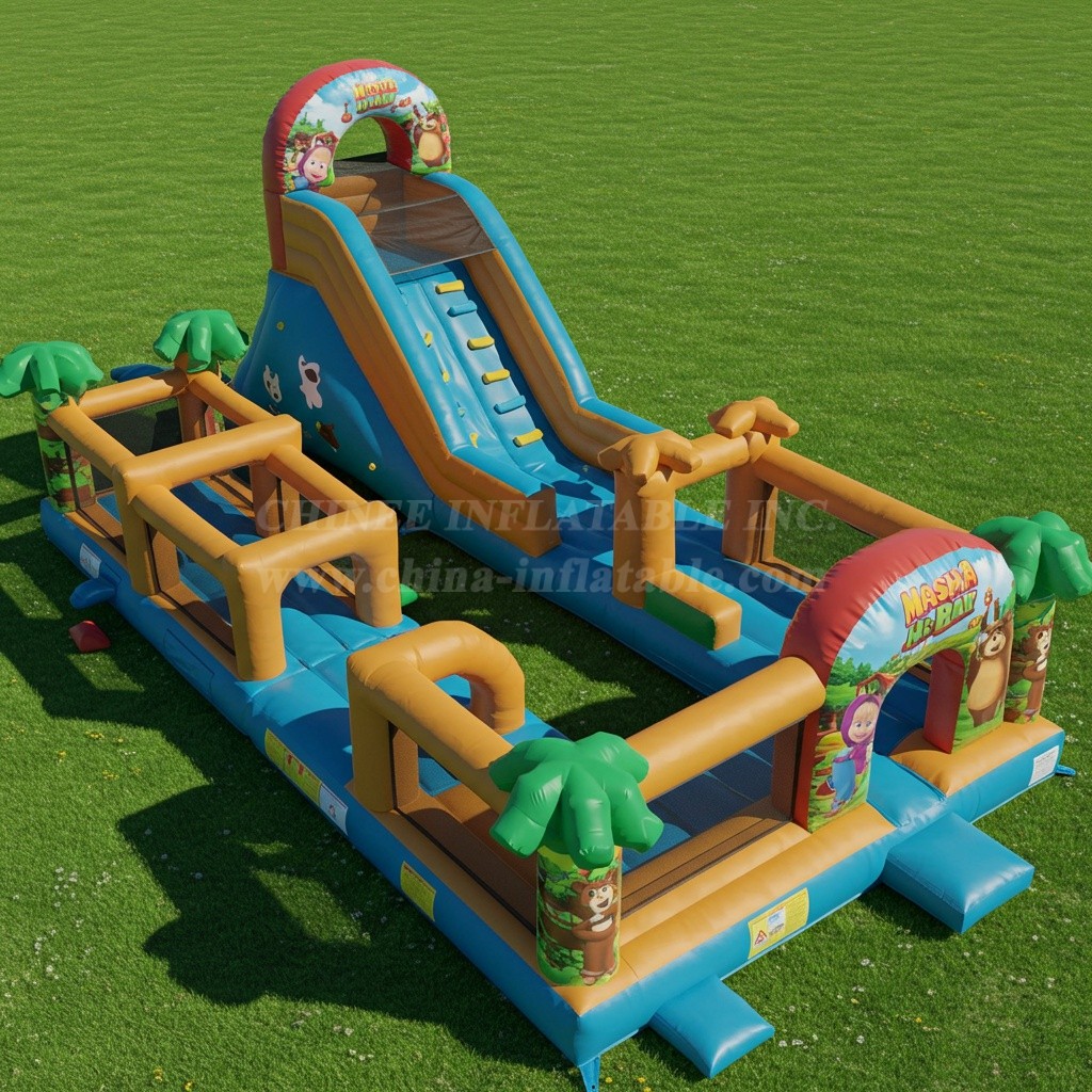 T7-3532 masha and the bear Obstacle Courses