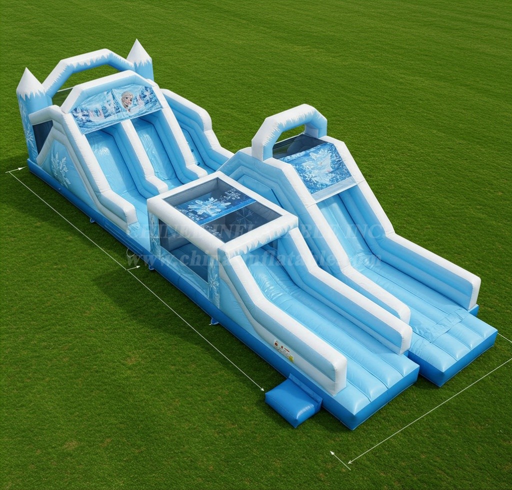 T8-8029 Frozen Inflatable Dry Slide