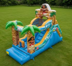T8-8037 moana Inflatable Dry Slide