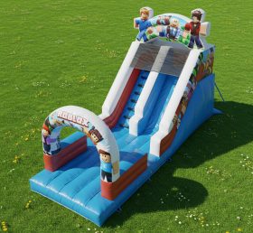 T8-8053 Roblox Inflatable Dry Slide