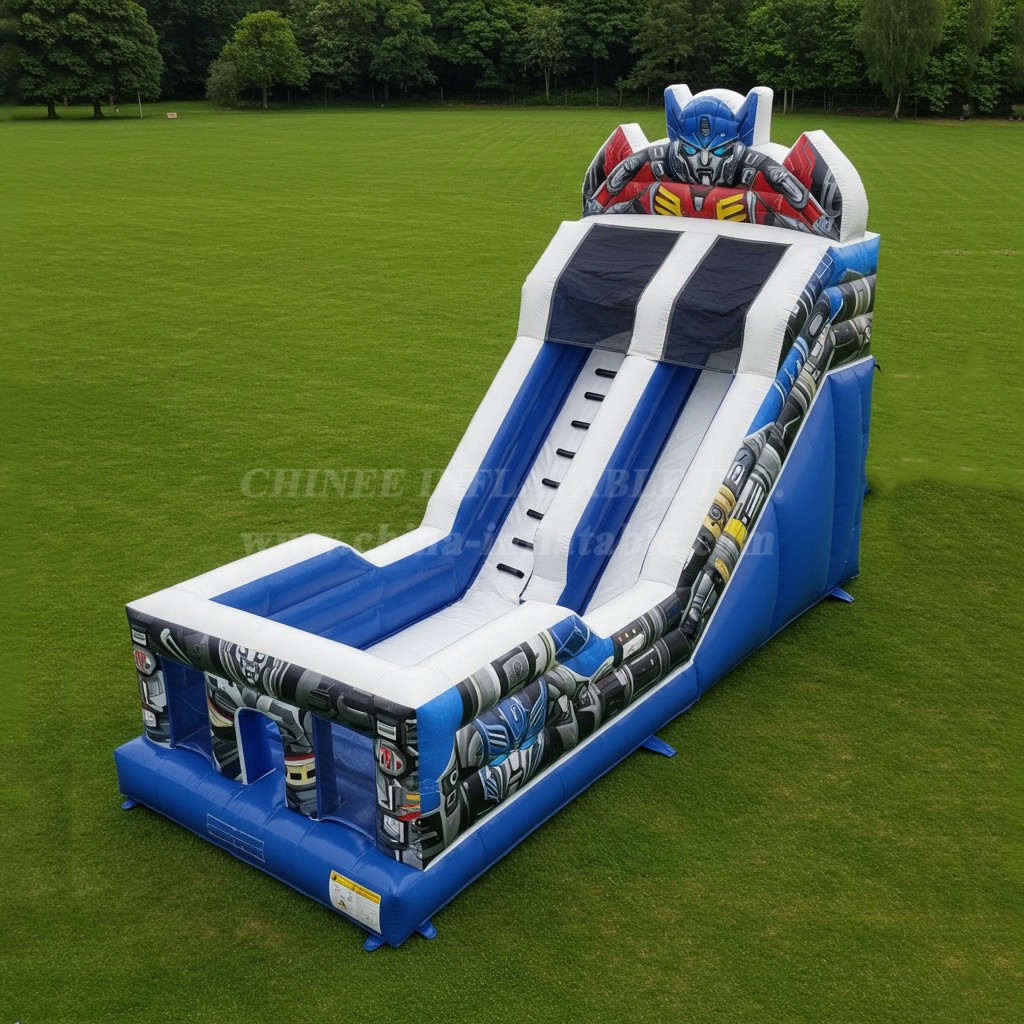 T8-8077 Transformers Inflatable Dry Slide