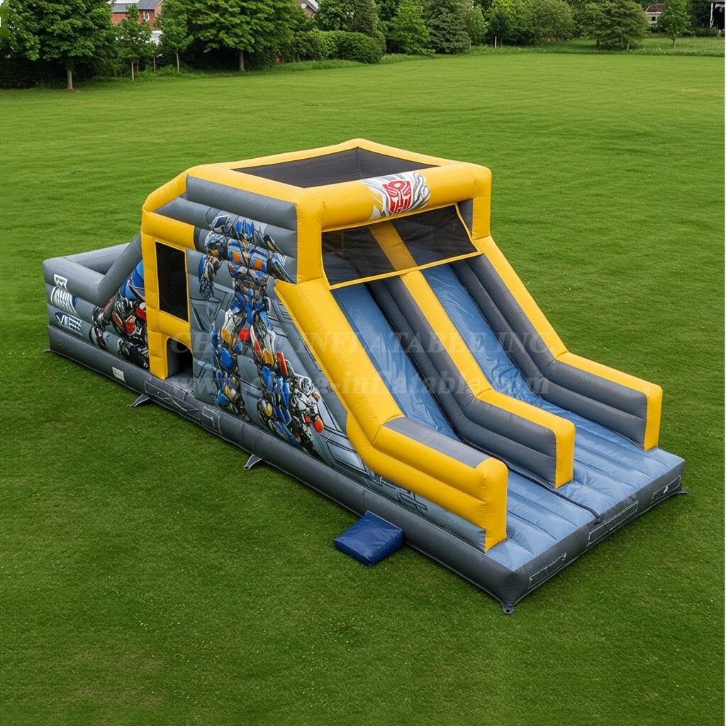 T8-8078 Transformers Inflatable Dry Slide