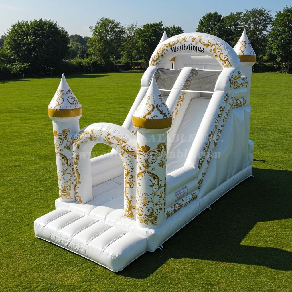 T8-8081 Weddings Inflatable Dry Slide