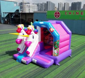 T2-4136A Unicorn Bouncy Castle with Slide