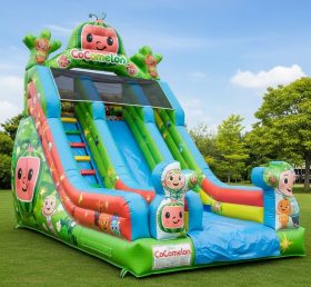 T8-8137 Cocomelon Theme Inflatable Dry Slide