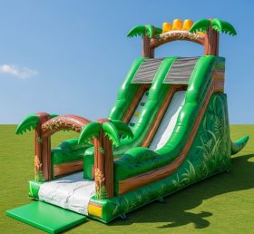 T8-8147 Dinosaur Theme Inflatable Dry Slide