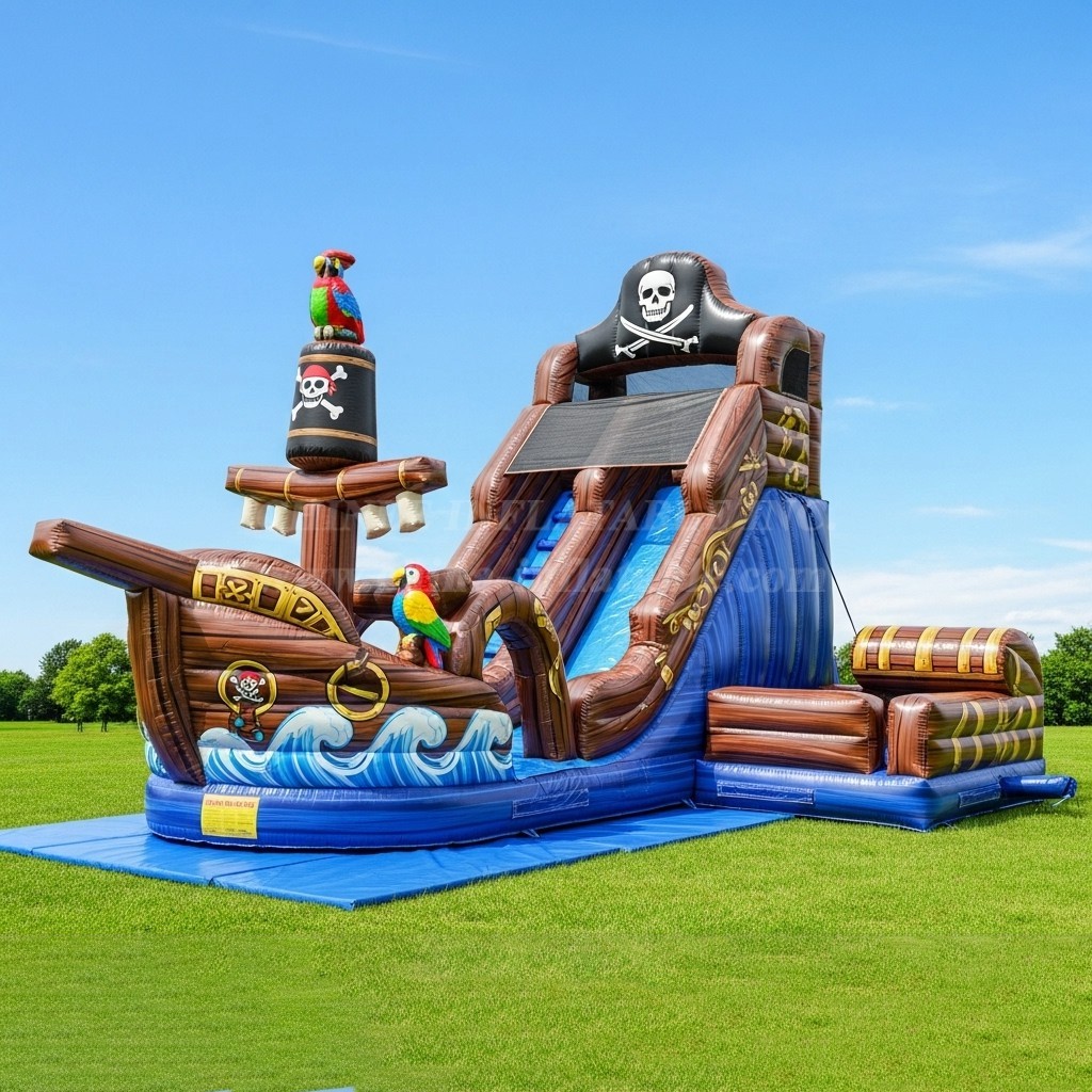 T8-8261 Pirates Theme Inflatable Dry Slide