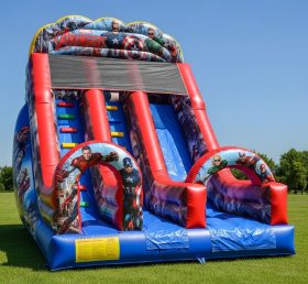 T8-8339 The Avengers Theme Inflatable Dry Slide