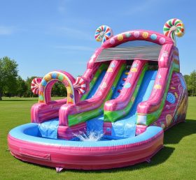 T8-8422 Candy Theme Inflatable Water Slide