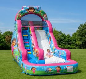 T8-8439 Dora Theme Inflatable Water Slide