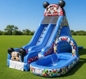 T8-8642 Mickey & Minnie Theme Inflatable Water Slide